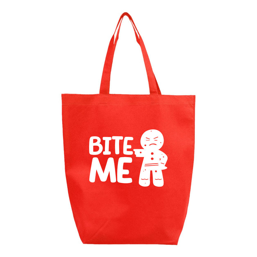Gingerbread Man Q-Tees - Non-Woven Gusset Bottom Tote - Q1251