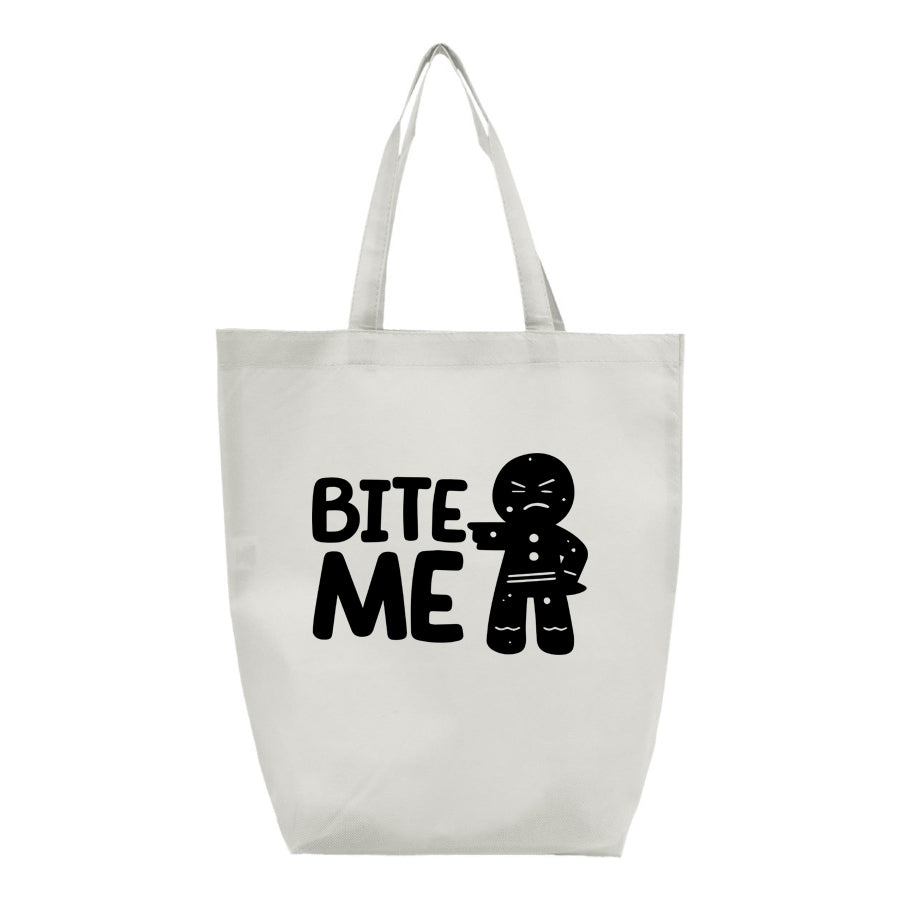 Gingerbread Man Q-Tees - Non-Woven Gusset Bottom Tote - Q1251