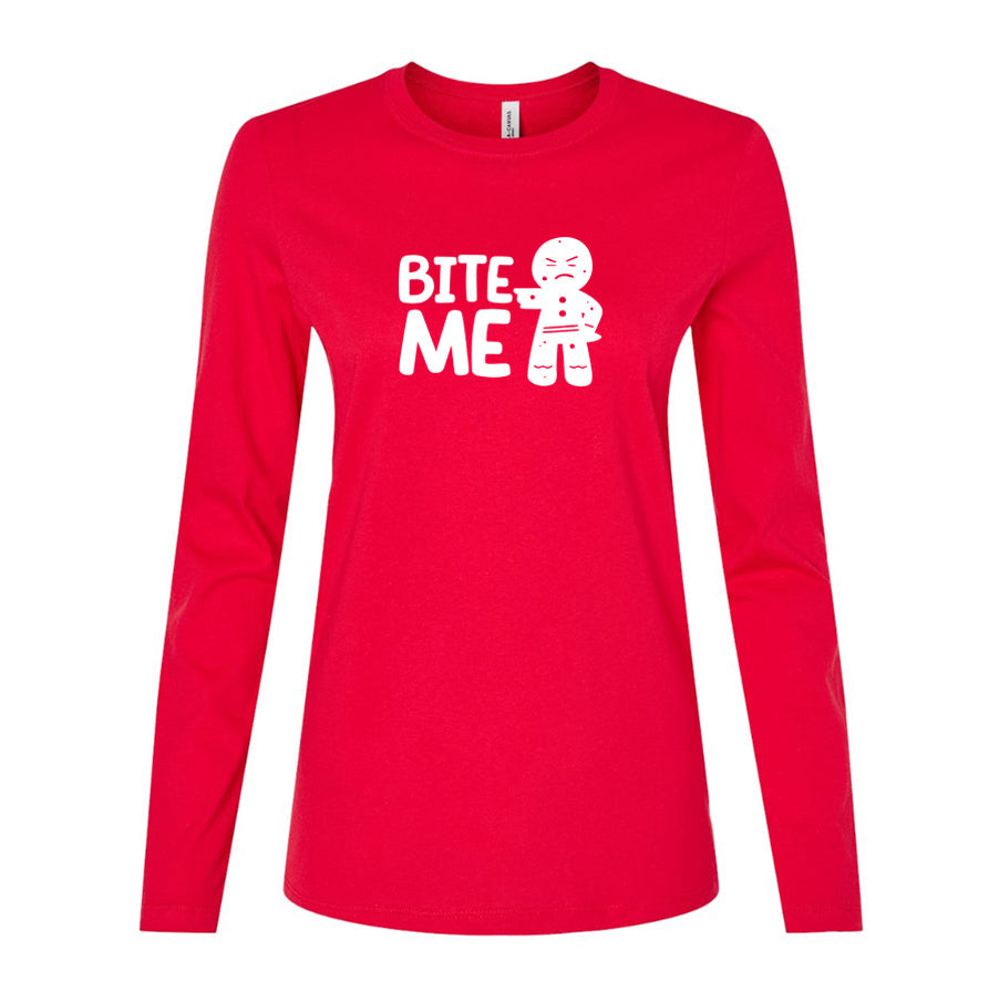 Women's Gingerbread Man Long Sleeve T-Shirt