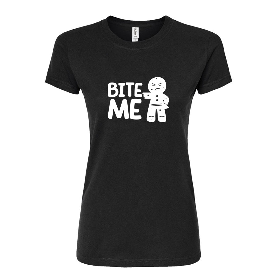 Women's Gingerbread Man Round Neck T-Shirt