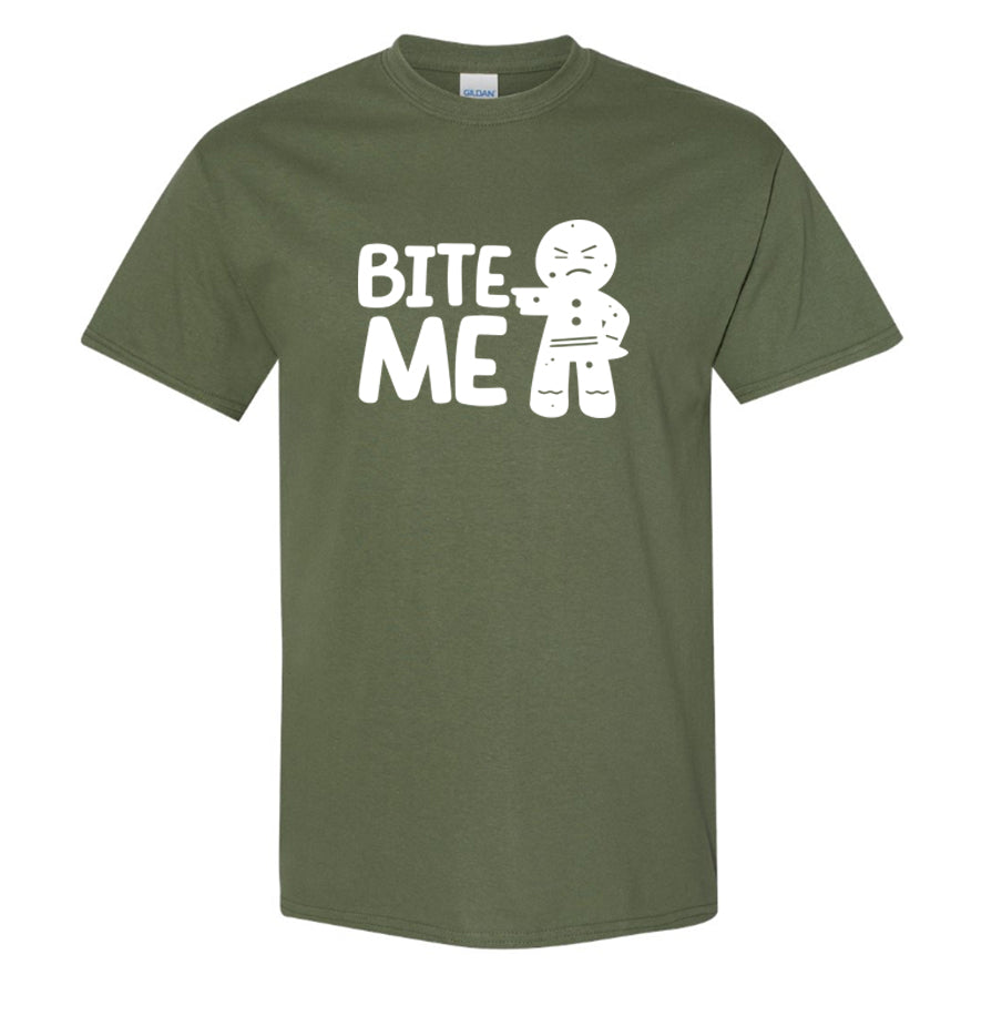 Youth Kids Gingerbread Man Cotton T-Shirt