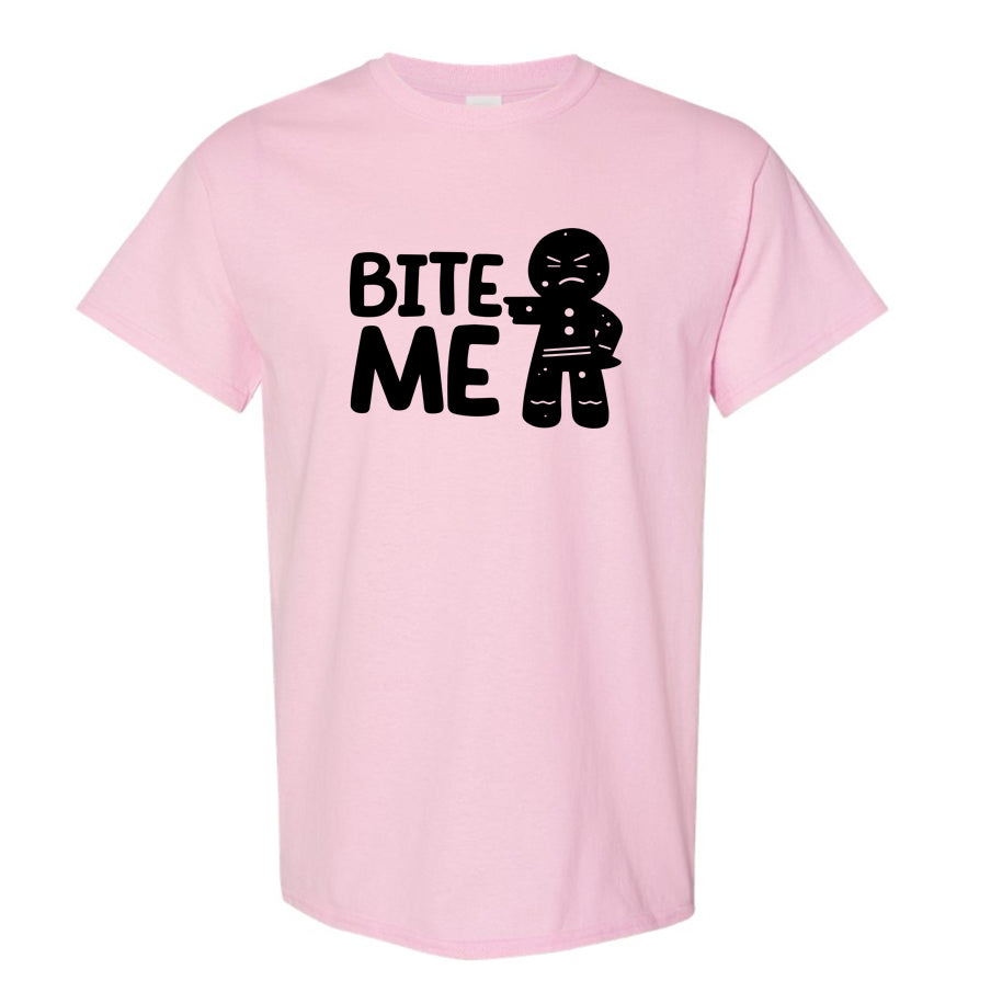 Youth Kids Gingerbread Man Cotton T-Shirt