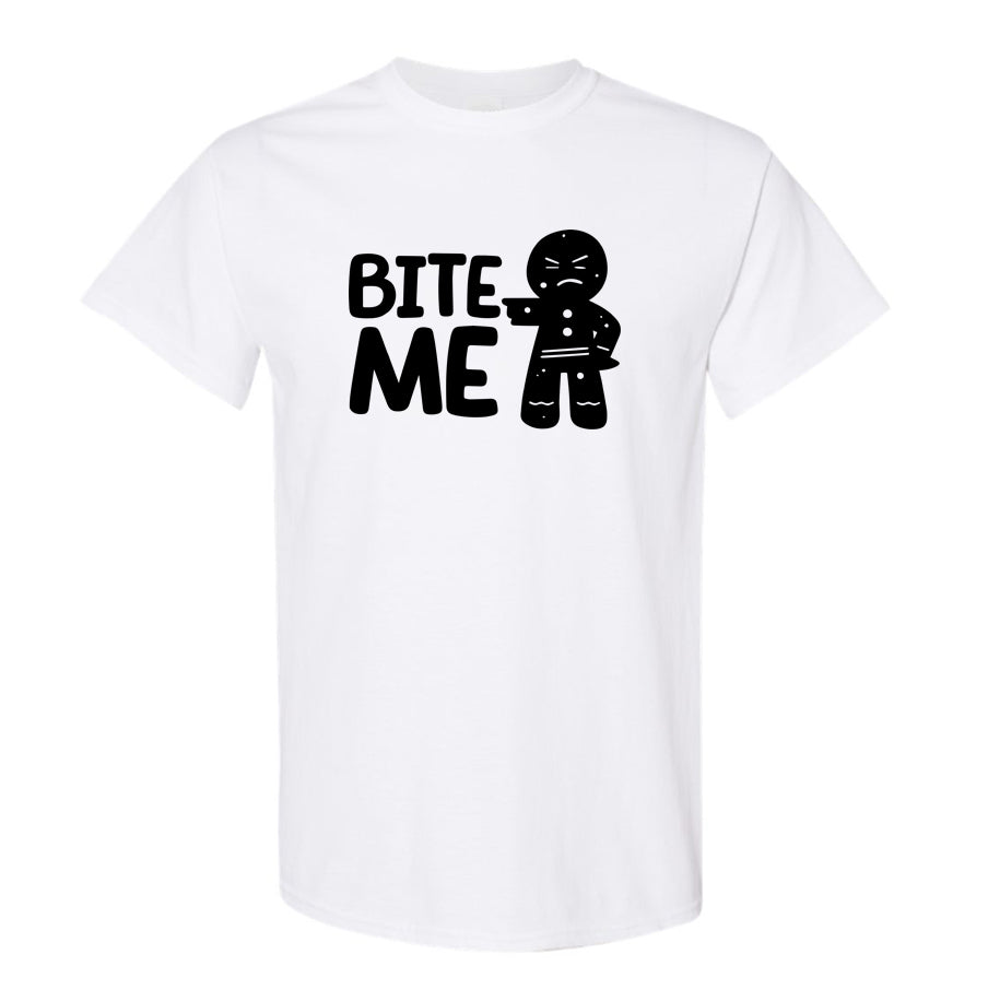 Youth Kids Gingerbread Man Cotton T-Shirt