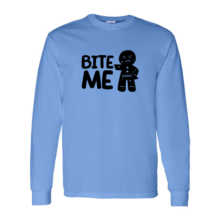 Youth Kids Gingerbread Man Long Sleeve T-Shirt