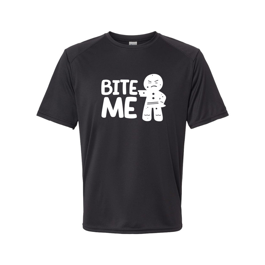 Youth Kids Gingerbread Man Polyester T-Shirt