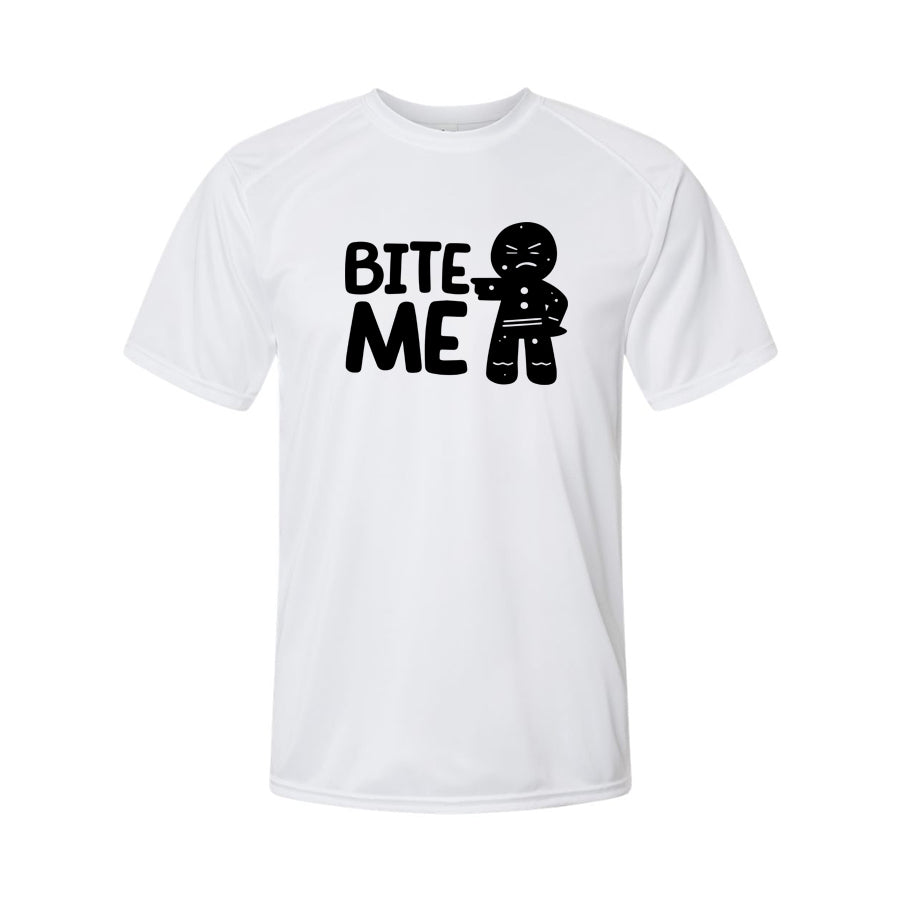 Youth Kids Gingerbread Man Polyester T-Shirt