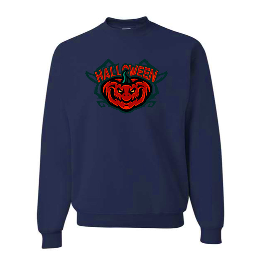Men's Halloween Pumpkin Crewneck Sweatshirt