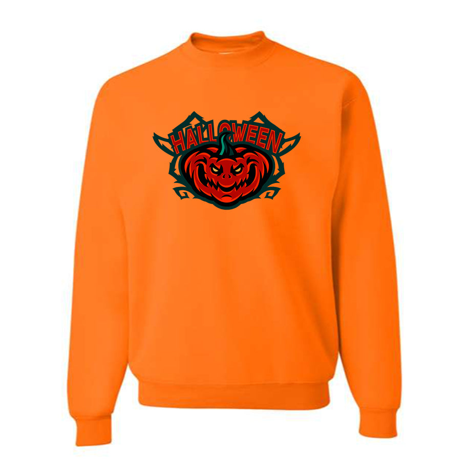 Men's Halloween Pumpkin Crewneck Sweatshirt