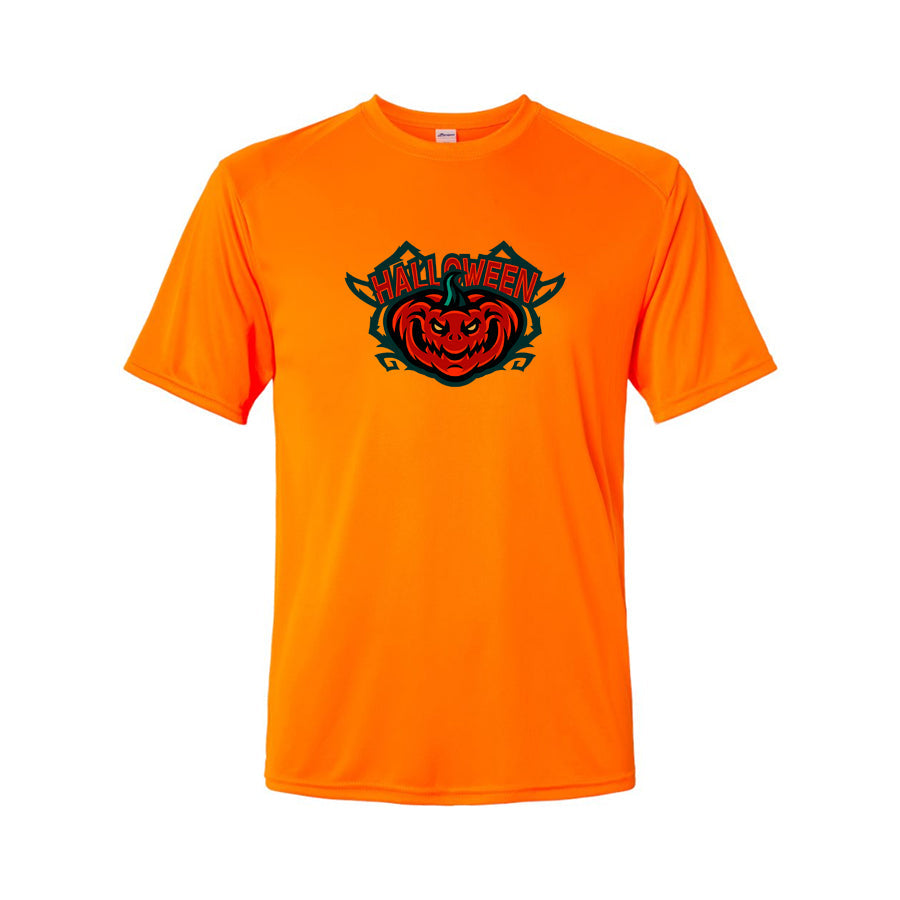 Men's Halloween Pumpkin Polyester T-Shirt