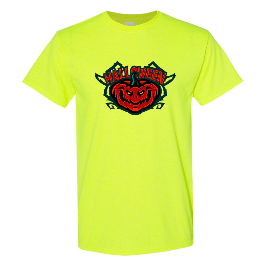 Youth Kids Halloween Pumpkin Cotton T-Shirt