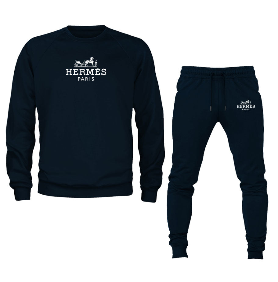 Men's Hermes Crewneck Sweatshirt Joggers Suit