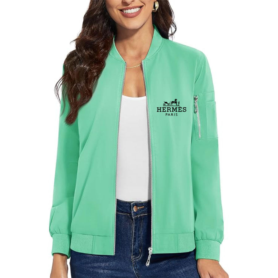 Women's Hermes Premium Bomber Jacket Outerwear