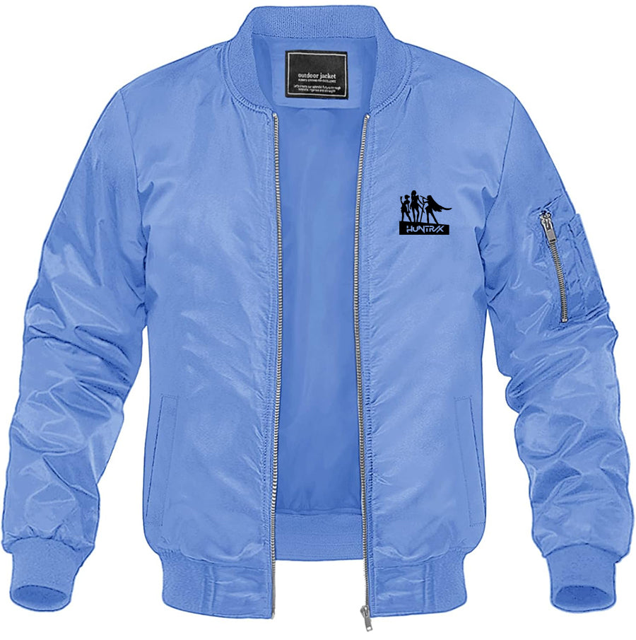 Men's Huntrix Lightweight Bomber Jacket Windbreaker Softshell Varsity Jacket Coat