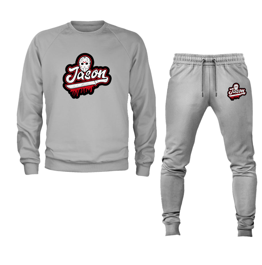 Men's Jason Voorhees Crewneck Sweatshirt Joggers Suit