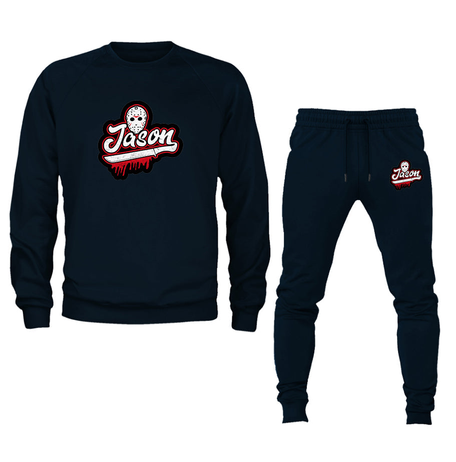 Men's Jason Voorhees Crewneck Sweatshirt Joggers Suit