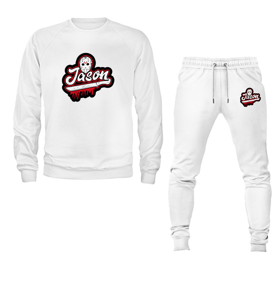 Men's Jason Voorhees Crewneck Sweatshirt Joggers Suit
