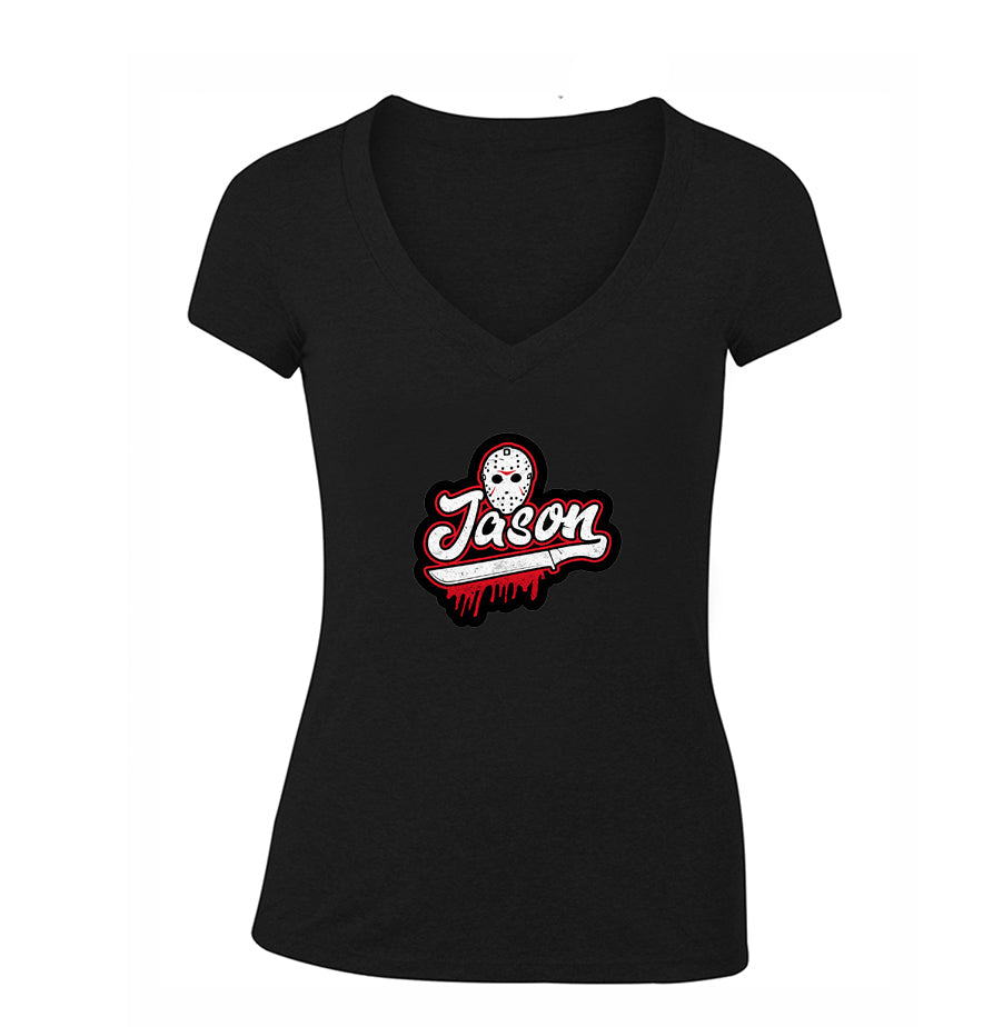 Women's Jason Voorhees V Neck T-Shirt
