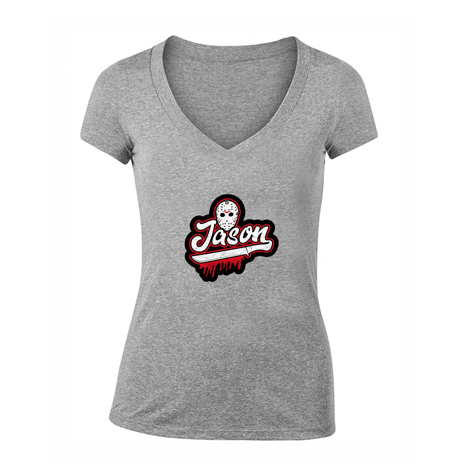 Women's Jason Voorhees V Neck T-Shirt