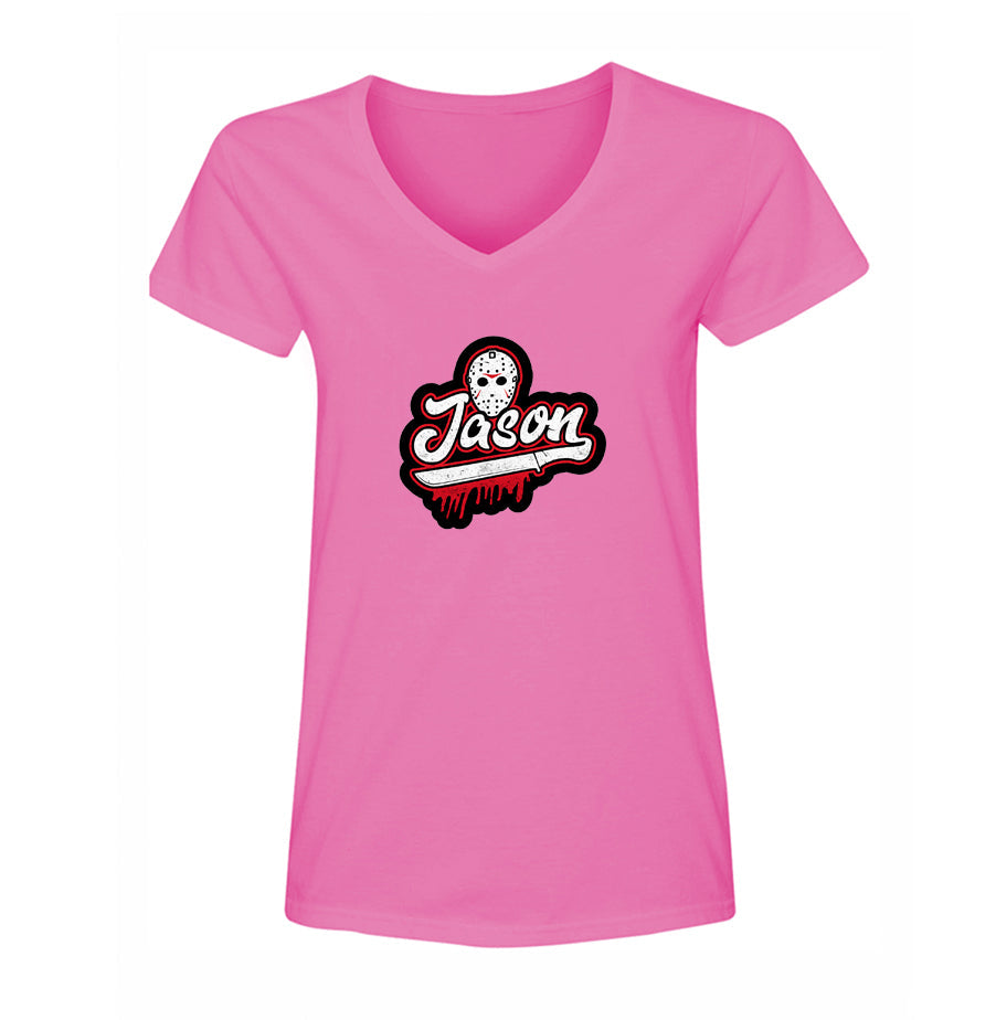 Women's Jason Voorhees V Neck T-Shirt
