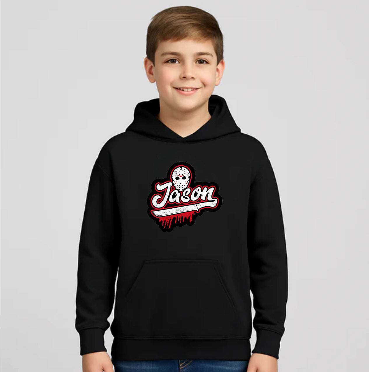 Youth Kids Jason Voorhees Pullover Hoodie