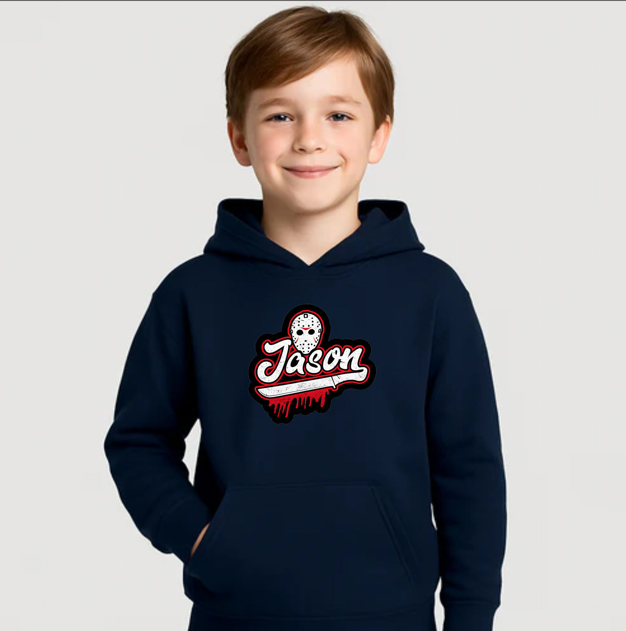 Youth Kids Jason Voorhees Pullover Hoodie