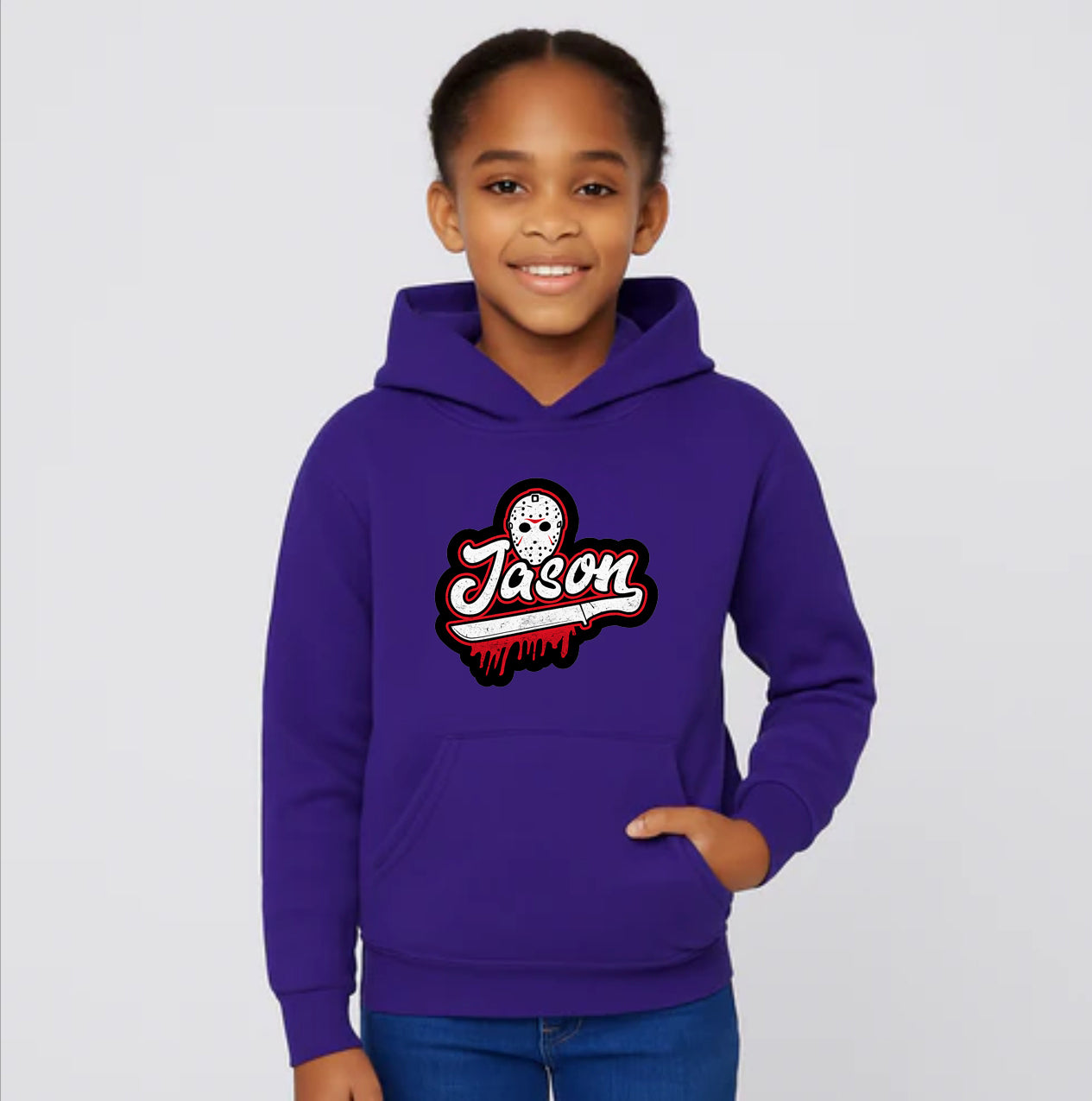 Youth Kids Jason Voorhees Pullover Hoodie