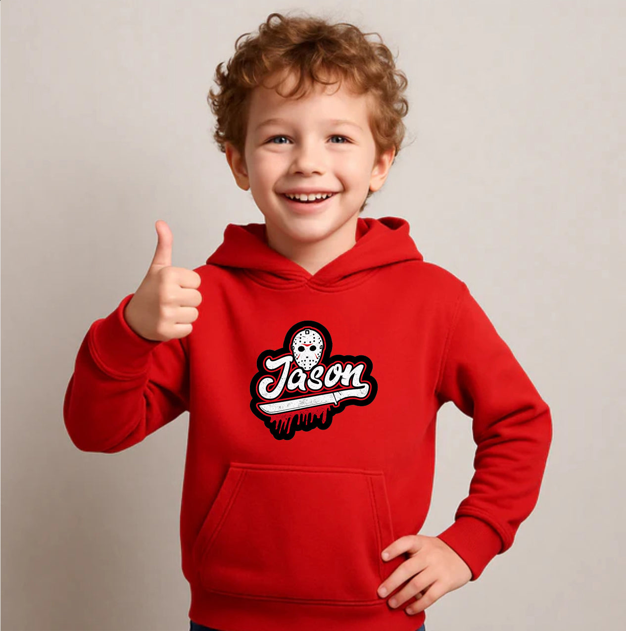 Youth Kids Jason Voorhees Pullover Hoodie