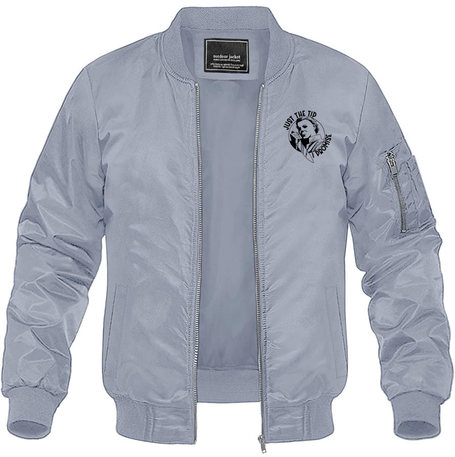Men's Halloween Michael Myers Lightweight Bomber Jacket Windbreaker Softshell Varsity Jacket Coat