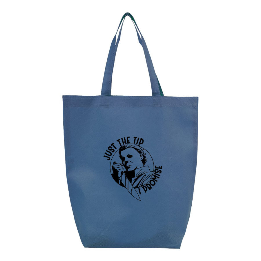 Halloween Michael Myers Q-Tees - Non-Woven Gusset Bottom Tote - Q1251