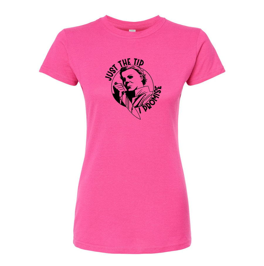 Women's Halloween Michael Myers Round Neck T-Shirt