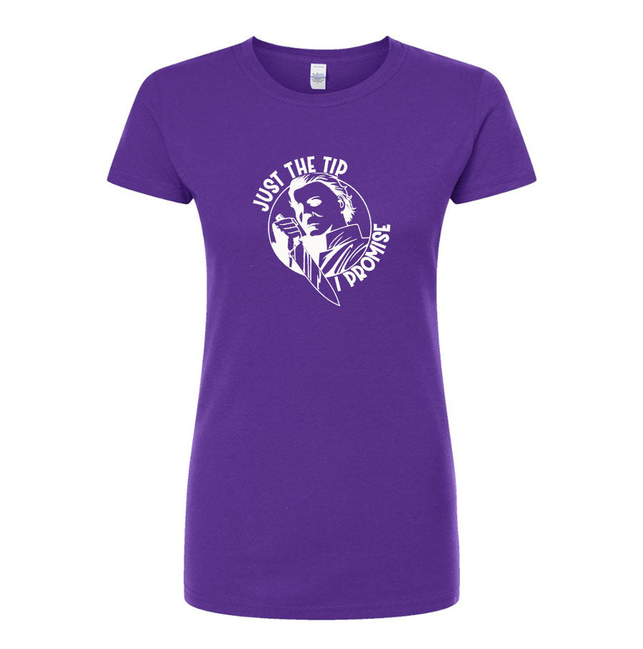 Women's Halloween Michael Myers Round Neck T-Shirt