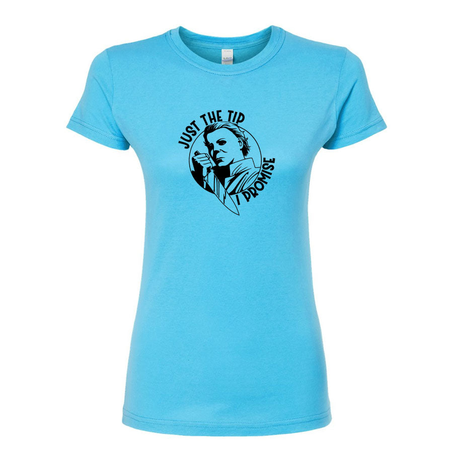 Women's Halloween Michael Myers Round Neck T-Shirt