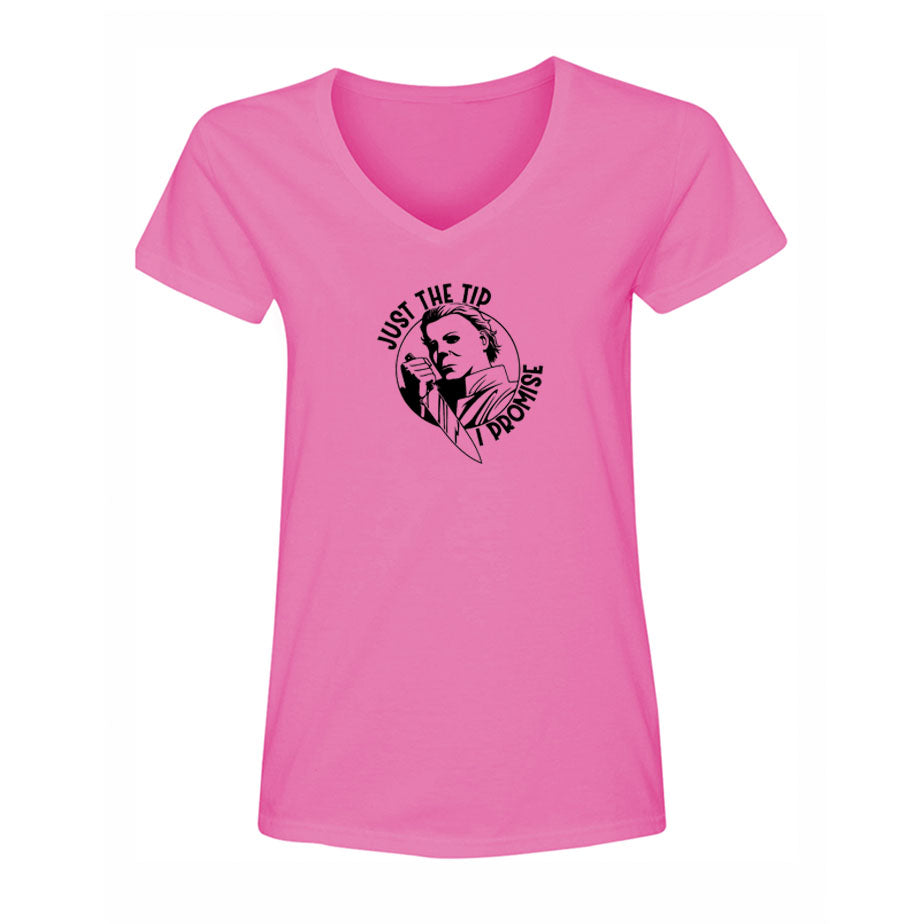 Women's Halloween Michael Myers V Neck T-Shirt