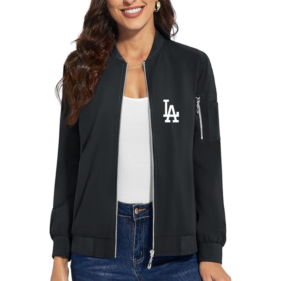 Women's LA Dodgers Premium Bomber Jacket Outerwear