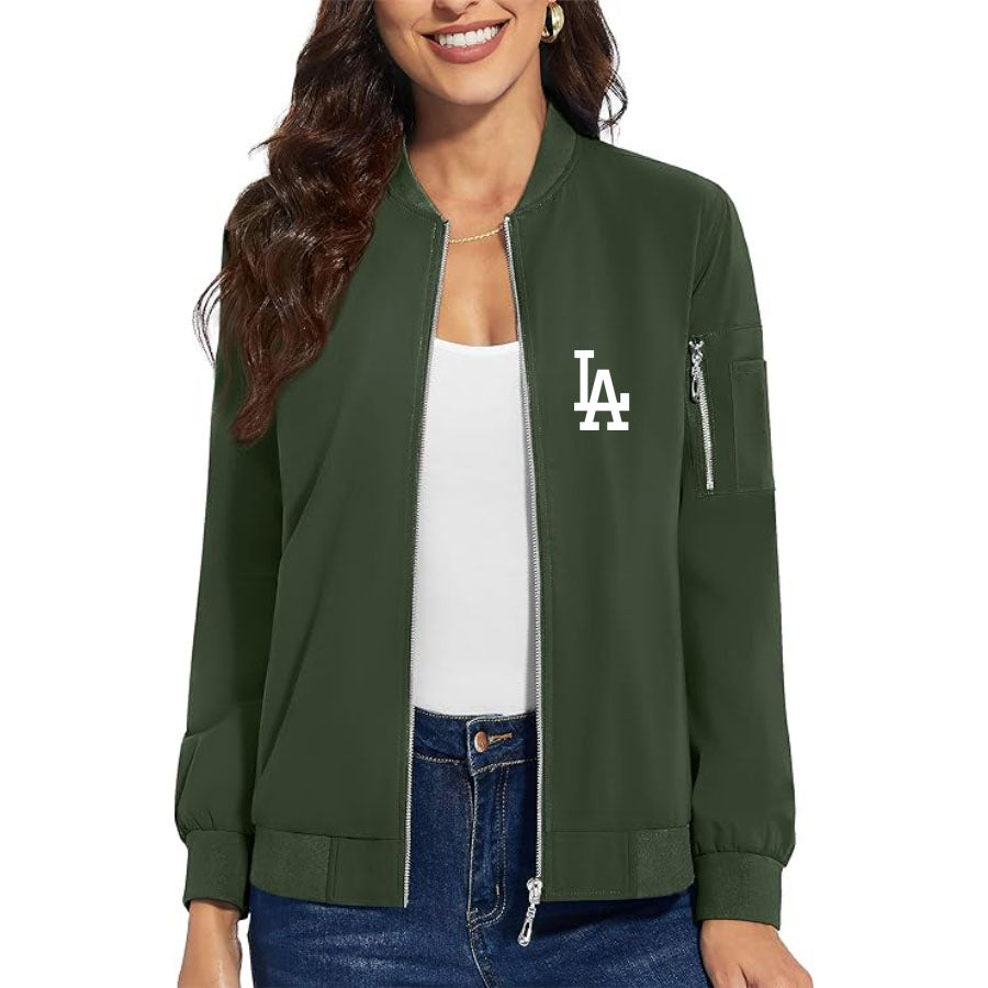 Women's LA Dodgers Premium Bomber Jacket Outerwear