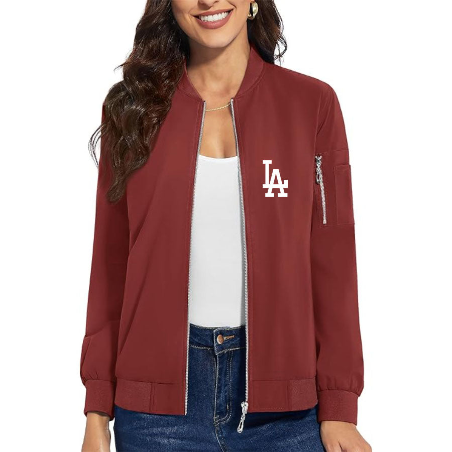 Women's LA Dodgers Premium Bomber Jacket Outerwear