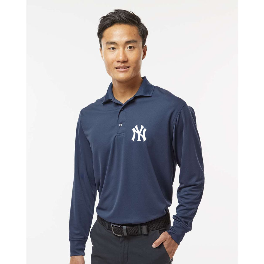 Men's NY Yankees - Paragon - Prescott Long Sleeve Polo - 110