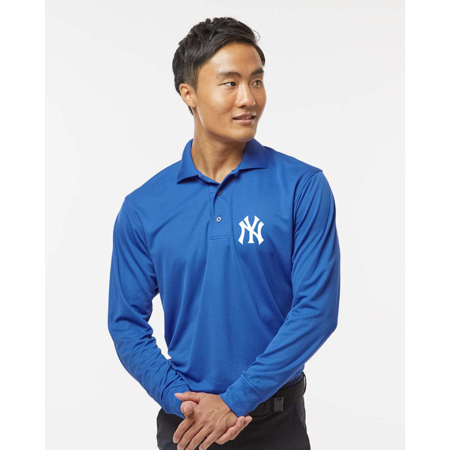 Men's NY Yankees - Paragon - Prescott Long Sleeve Polo - 110