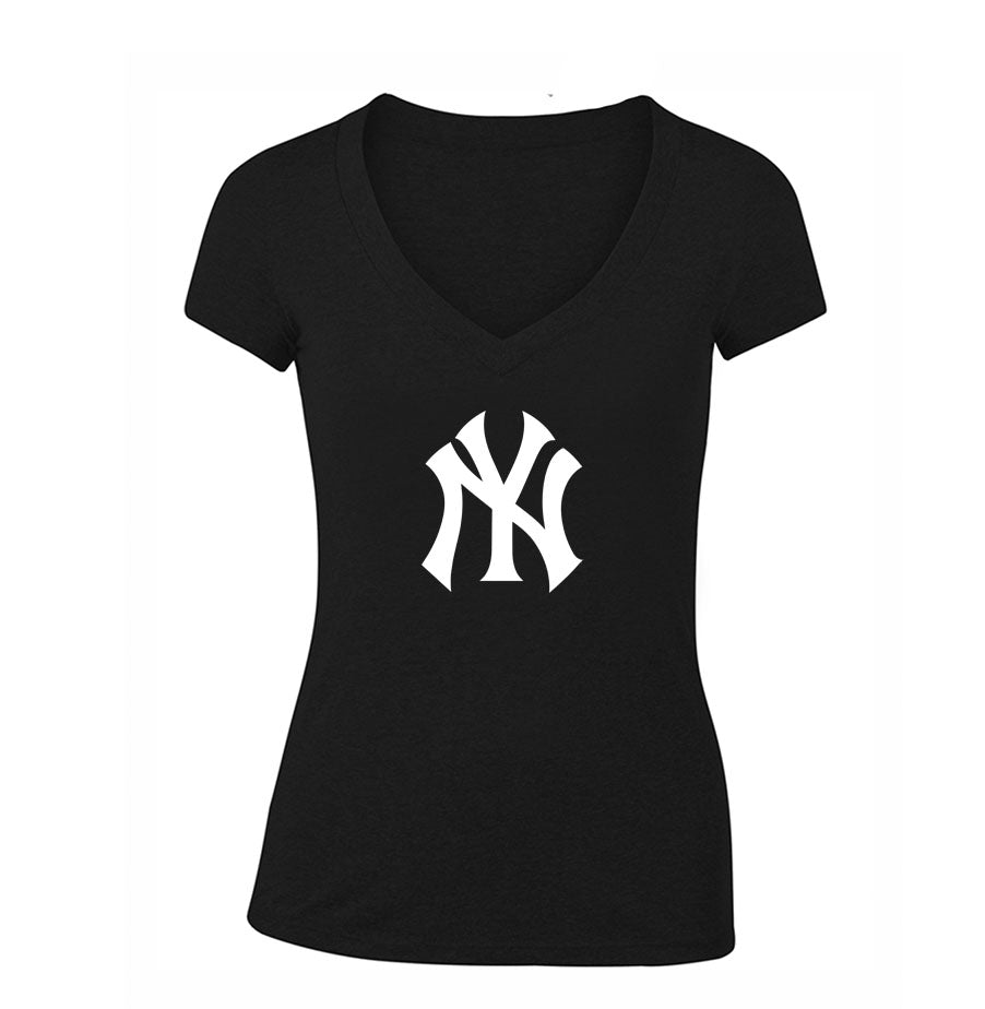 Women's NY Yankees V Neck T-Shirt