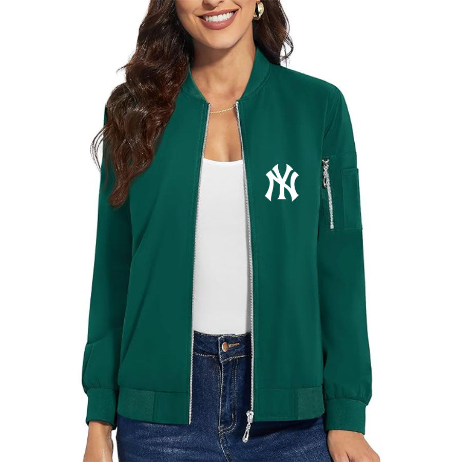 Women's NY Yankees Premium Bomber Jacket Outerwear