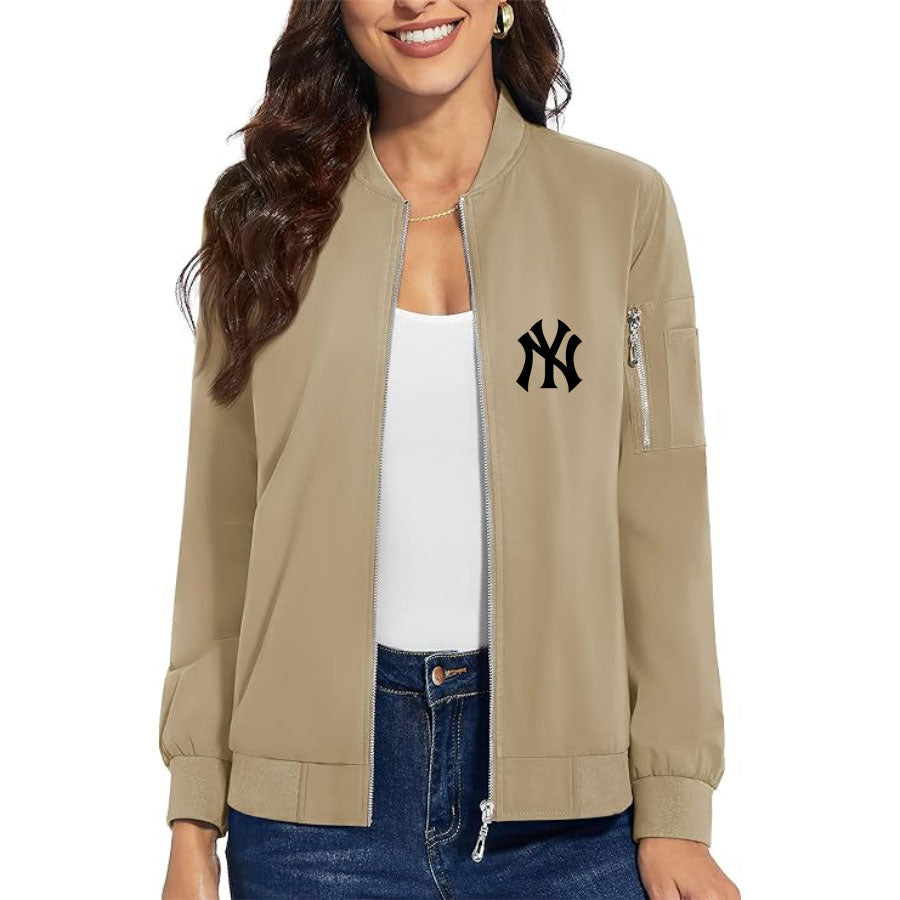 Women's NY Yankees Premium Bomber Jacket Outerwear