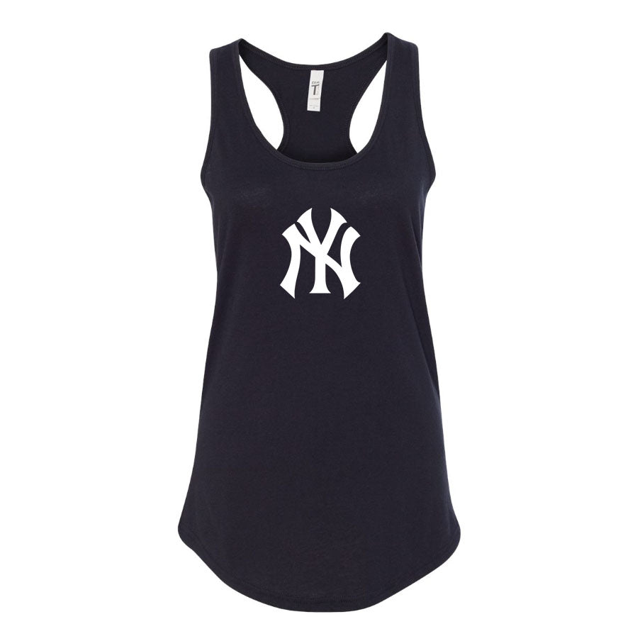 Women's NY Yankees Racerback Tank Top