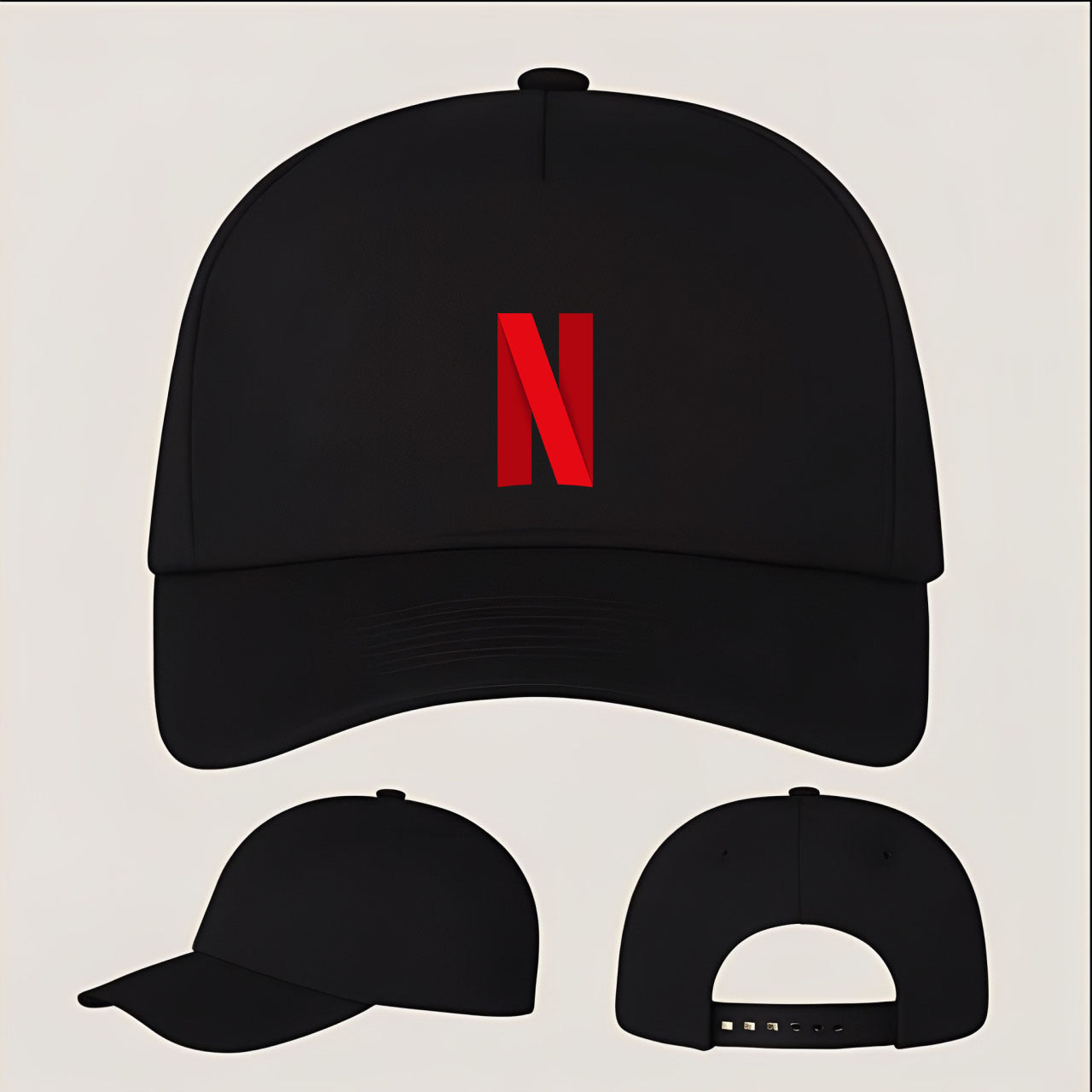 Netflix Five Panel Twill Snapback Cap