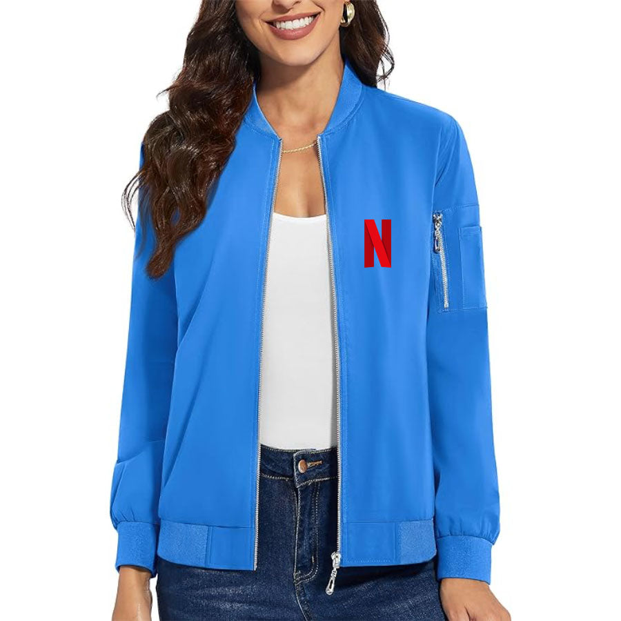 Women's Netflix Premium Bomber Jacket Outerwear