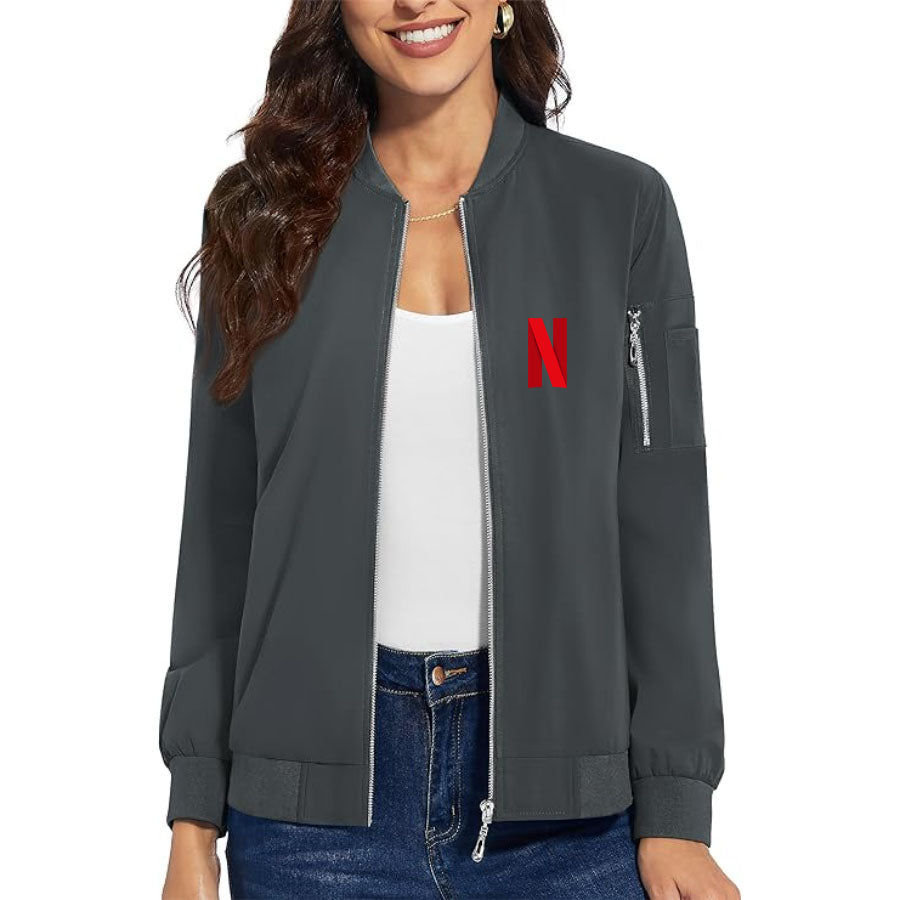 Women's Netflix Premium Bomber Jacket Outerwear