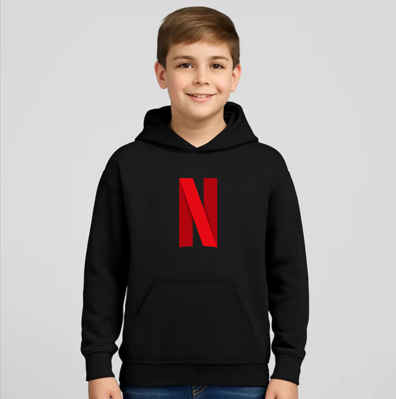 Youth Kids Netflix Pullover Hoodie