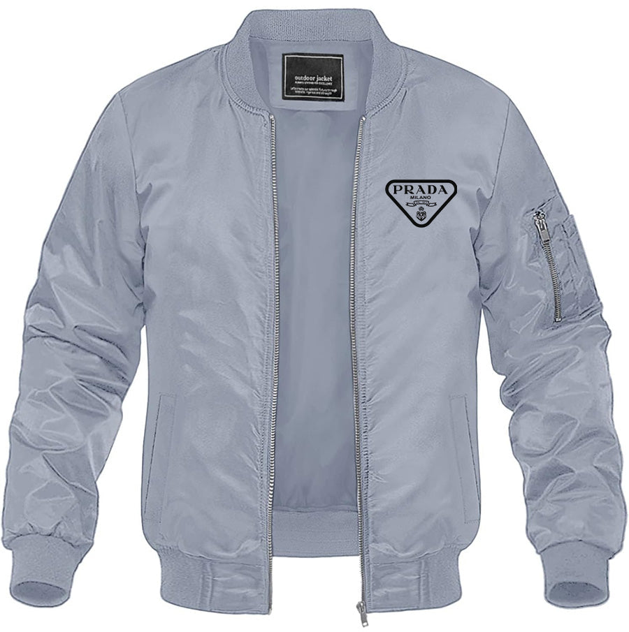 Men's Prada Lightweight Bomber Jacket Windbreaker Softshell Varsity Jacket Coat