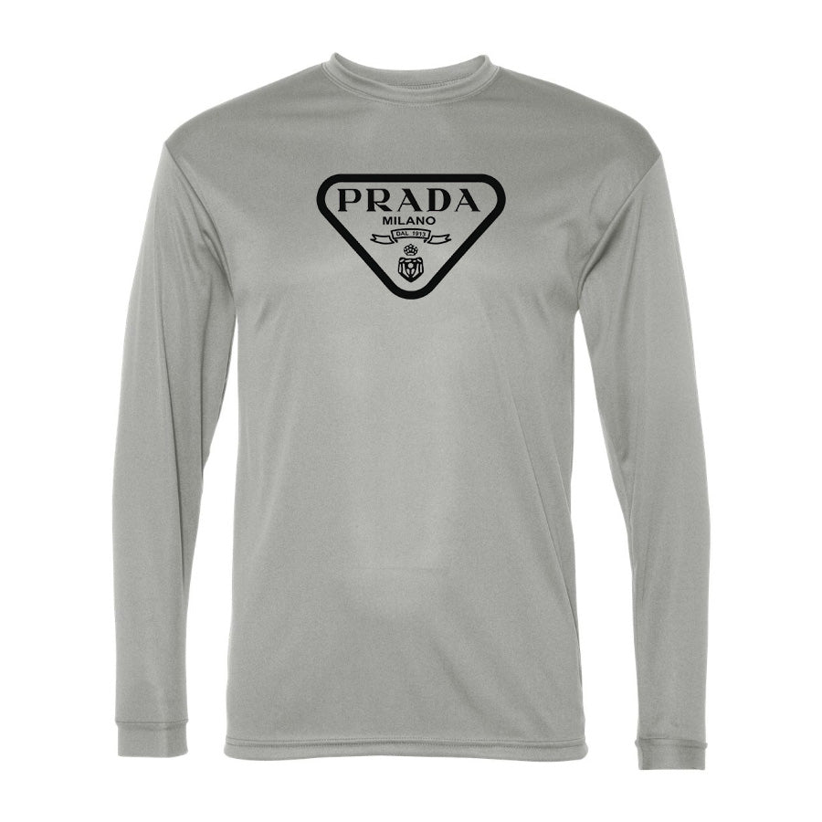 Men's Prada Performance Long Sleeve T-Shirt