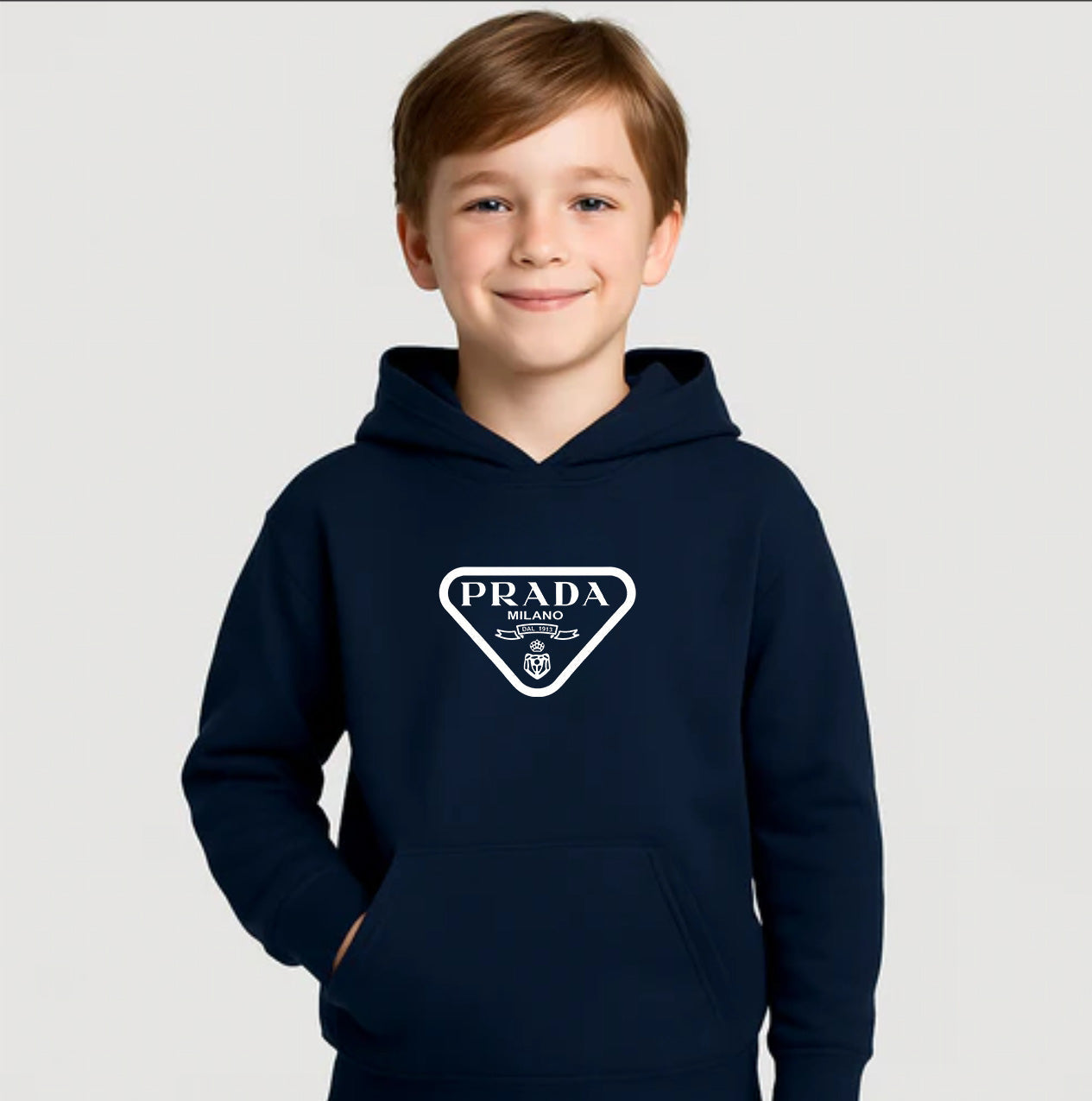 Youth Kids Prada Pullover Hoodie