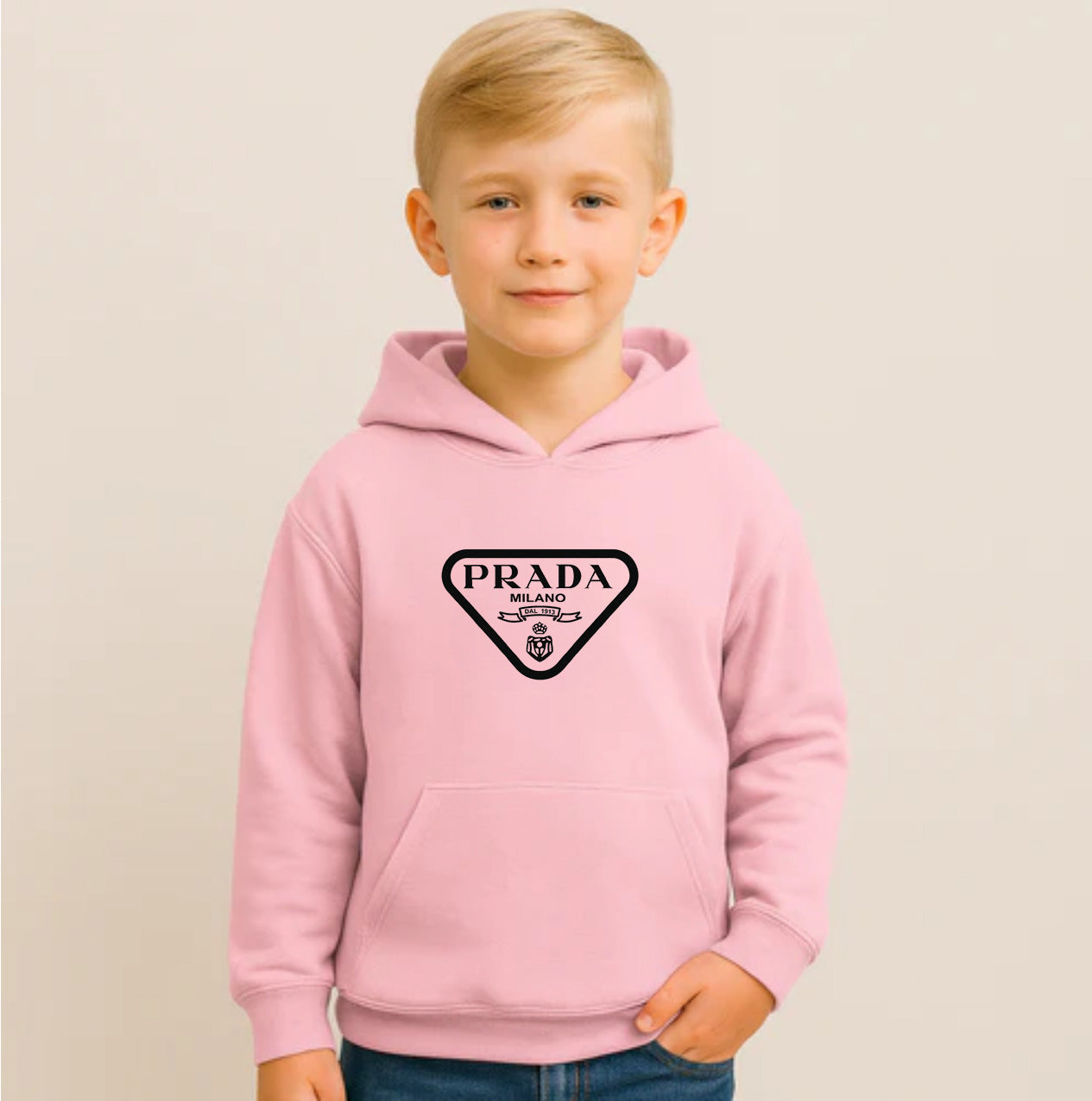 Youth Kids Prada Pullover Hoodie